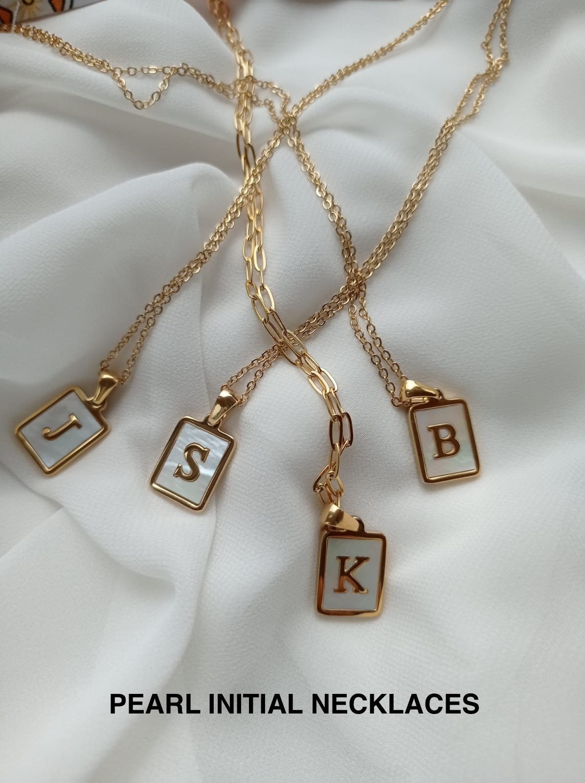 Initial Necklace, Minimalist Gold Letter Necklace with Birthstone, Personalized Necklace, Valentines Day Gift Medal Pearl, Bridesmaid Gift for Her, Gift for Mom