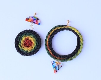 Musique colorée - Boucles d'oreilles bijoux pour cheveux colorés AKA Hairings