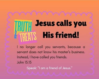 Truth & Treats, Cadeaux de sonnette biblique pour invité d'Halloween, Numérique
