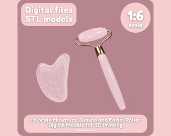 Digital Files - Mini Facial Tools Set - 1:6 Scale Miniatures - 3D Printing Model (STL Files)