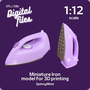 Digitale Dateien - 1:12 Miniatur Moderne Eisen - Modelle für den 3D Druck (STL / OBJ)