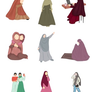 Hijabi Stikers and Dowloads