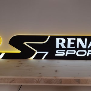 Logo Renault sport lumineux image 2