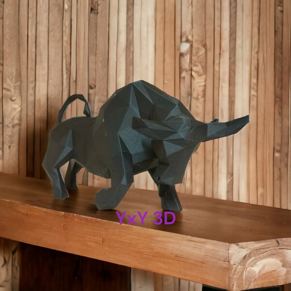 Taureau low-poly