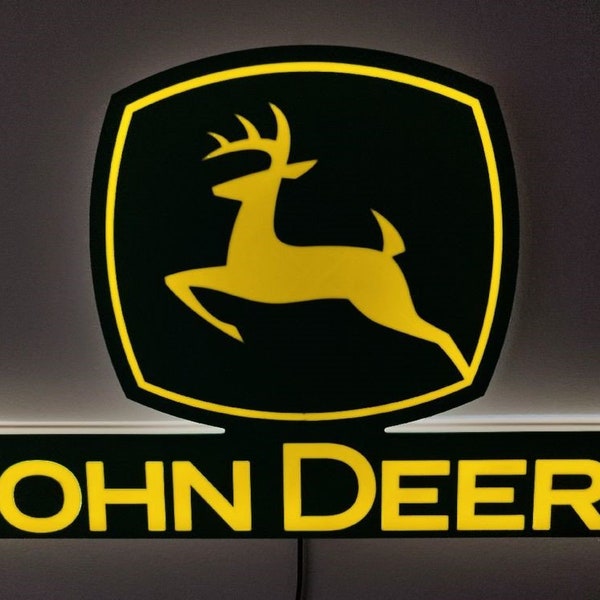 Beleuchtetes John Deere-Logo