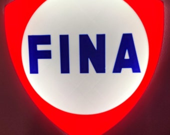 Logo lumineux FINA