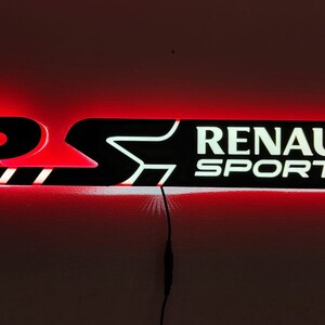 Logo Renault sport lumineux image 7