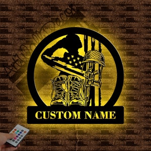 Custom Military Metal Wall Art, Military Metal Metal sign, Military Wall Decor, Military Gift