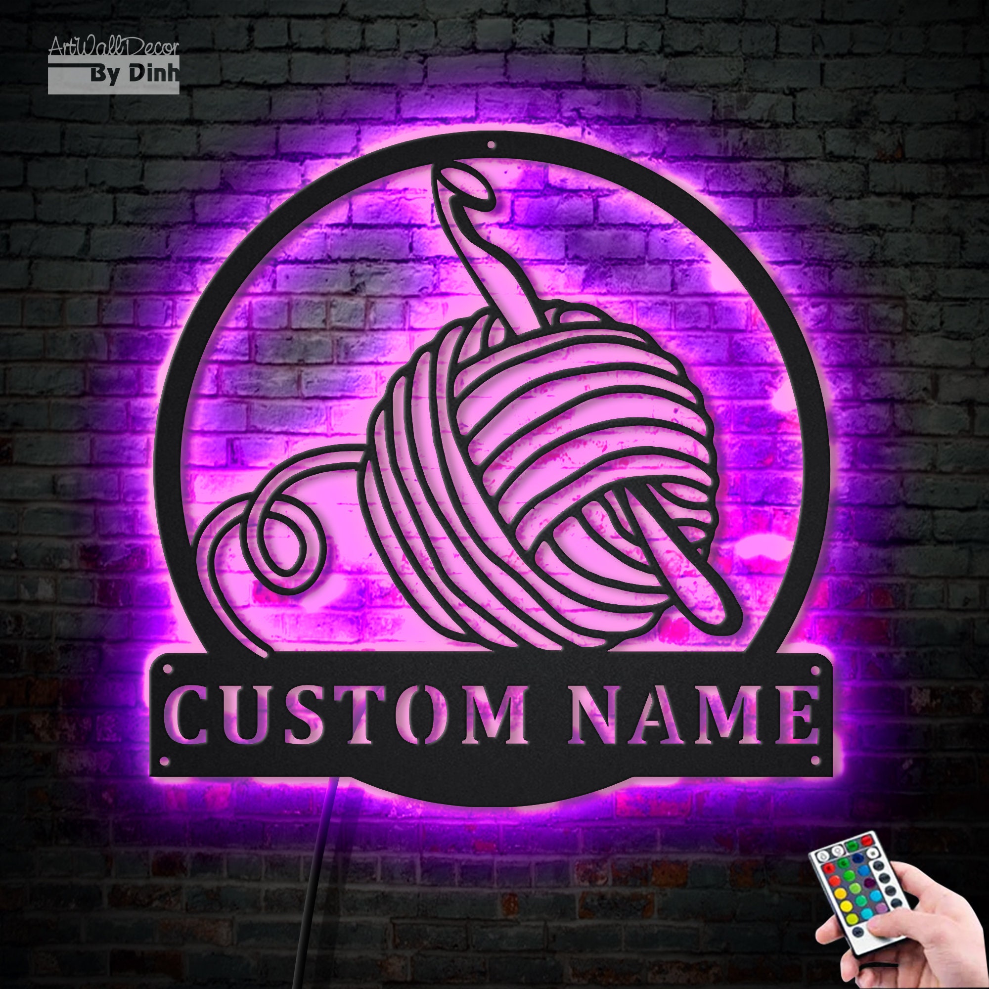 Knitting Neon Sign - Etsy