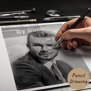 Personalized Pencil Portrait from Your Photo, Original Pencil Drawing, Hand Drawn Pencil Portrait, Graphite Pencil Portrait, Portrait Gift