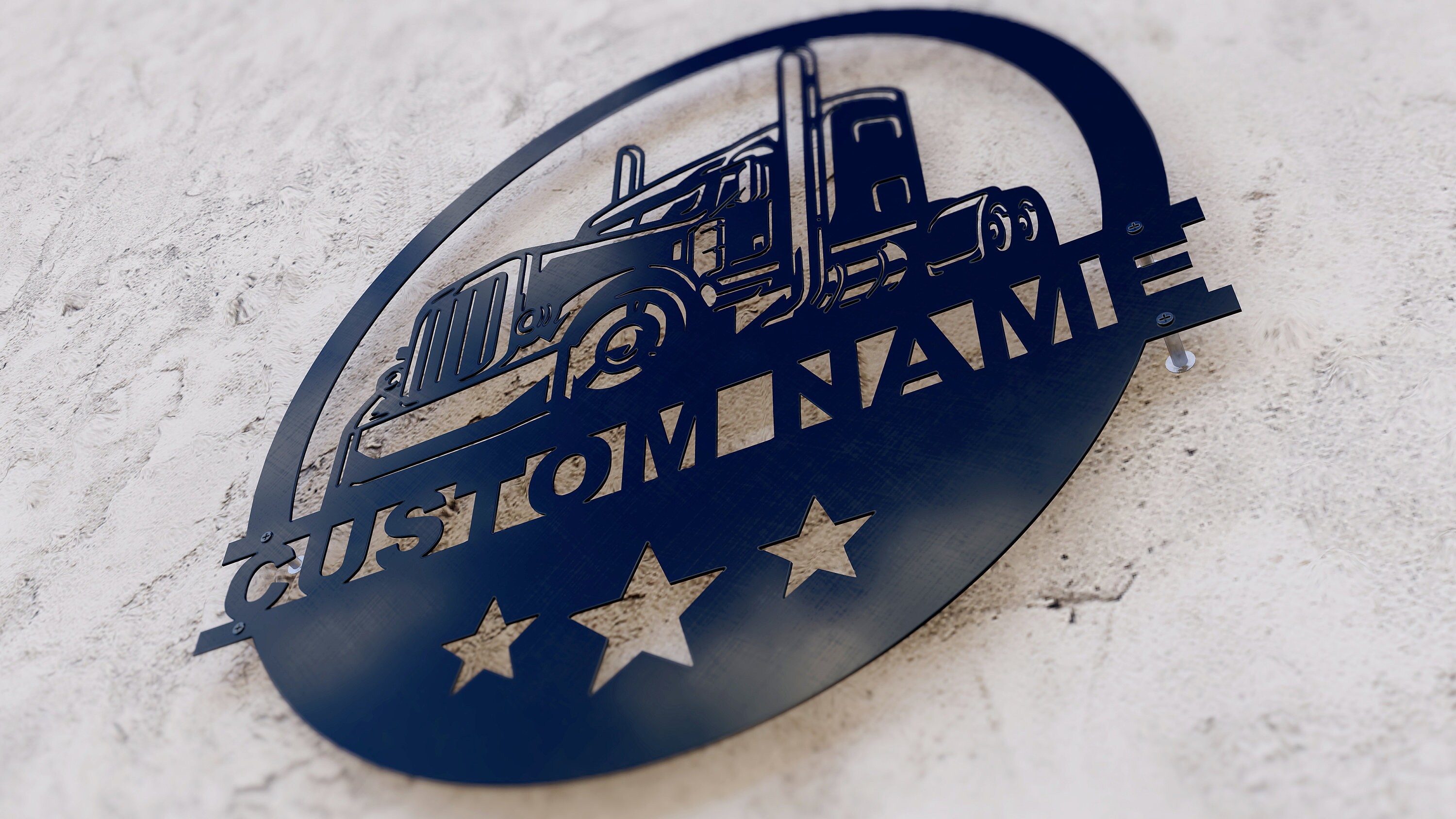 Personalized Truck Metal Wall Art Custom Truck Metal Sign Etsy