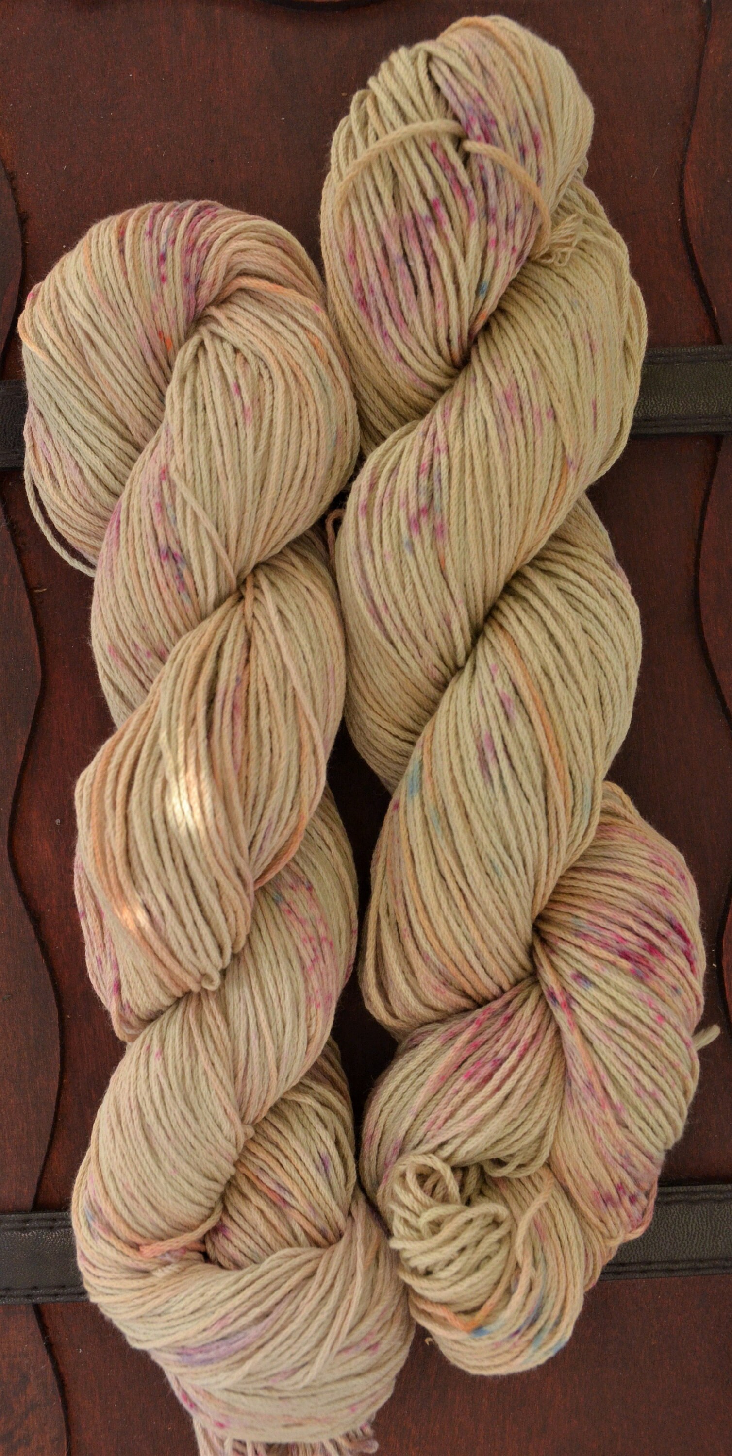 Heiderose hand-dyed organic cotton, 280 m LL, 100g strand, sport, baby