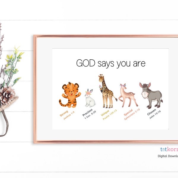 You Say God Says Printable Etsy