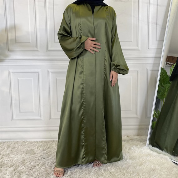 Open abaya with belt sale