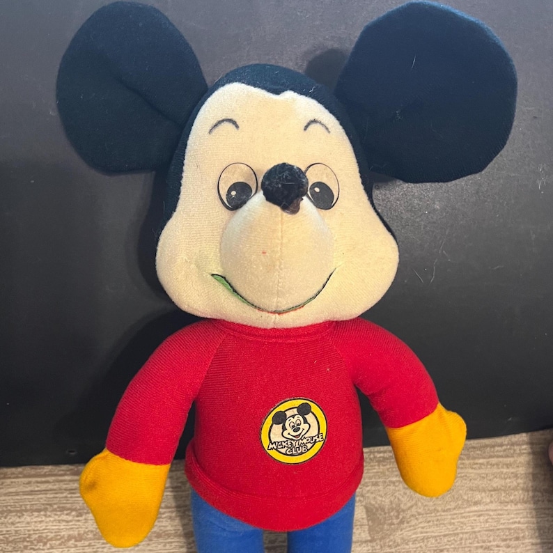 Vintage Disney - Mickey Mouse Plush Stuffed Animal image 1