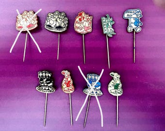 Vintage 1950s Disney Character Pins: Netherlands Souvenir