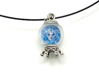Handmade Haunted Mansion Inspired Crystal Ball Necklace