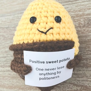 CLEARANCE - Crocheted Positive Sweet Potato