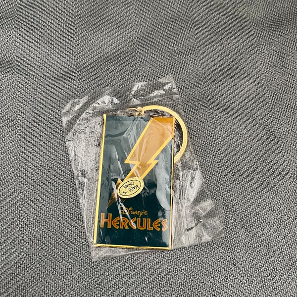 Vintage Disney - Hercules Keychain - Never Used - In Original Package