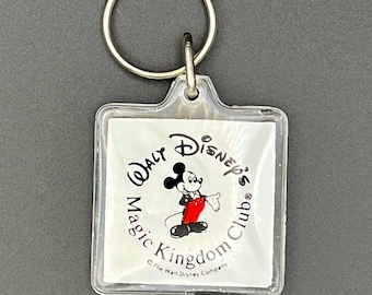 Vintage Disney - Walt Disney's Magic Kingdom Club Mickey Mouse Lucite Keychain