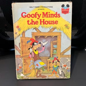 Vintage Walt Disney&#39;s Wonderful World of Reading - Goofy Minds the House (1975)
