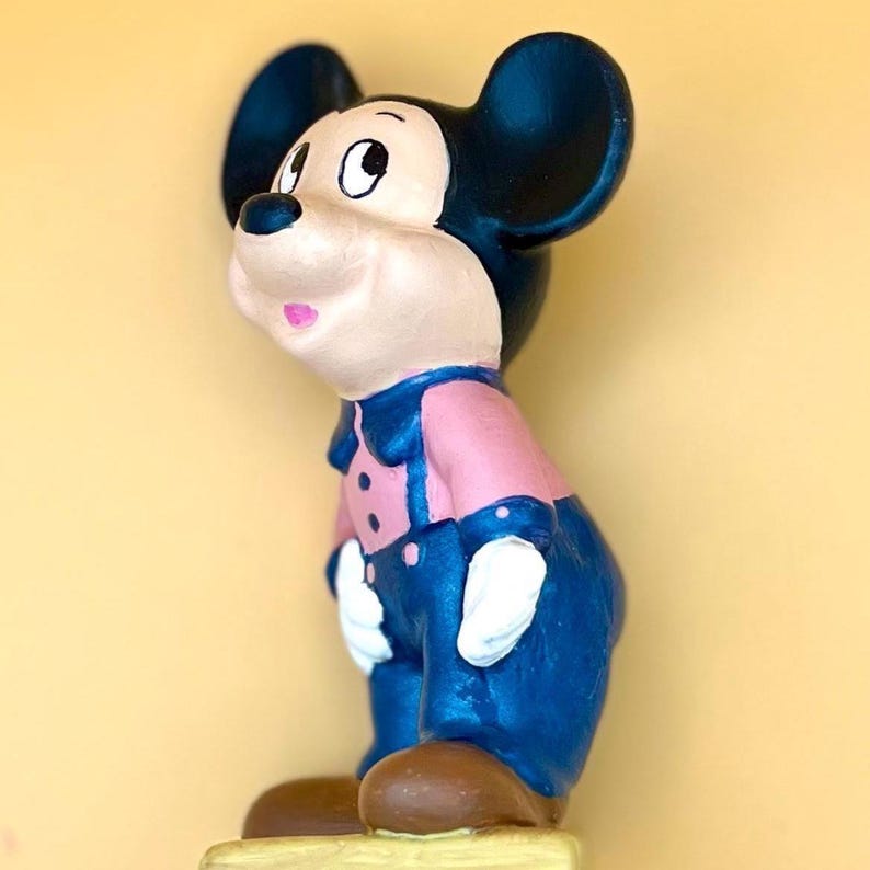 Vintage Ceramic Mickey Mouse Figurine image 1