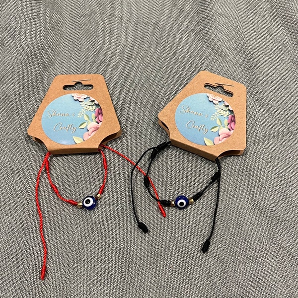 MANVEN 6 Pièces Bracelet Mauvais œIl Evil Eye Protection Corde Kabbalah Bracelet Nazar Amulette Rakhi Cadeaux Hommes Femmes GarçOns Filles Famille Amis TibéTain Turc Rakhi