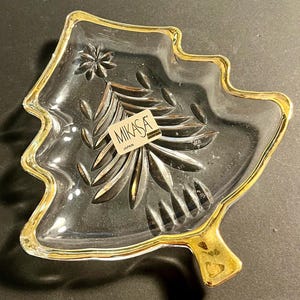 Vintage Mikasa Christmas Tree Trinket Dish