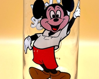 Vintage Mickey Mouse Drinking Glass or Cup