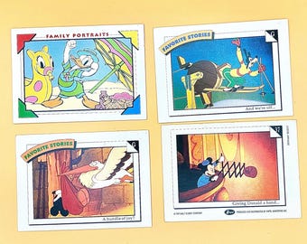 CLEARANCE - Vintage Disney Trading Cards - Favorite Stories, Family Portrait - You pick from 4 different cards.