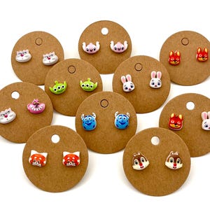 Handmade Disney Inspired Stud Earrings: Stainless Steel Posts