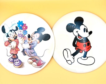 Vintage Disney JUMBO Pinback Buttons w/Built in Cardboard Stands - Choose Between 5 Different Pins!
