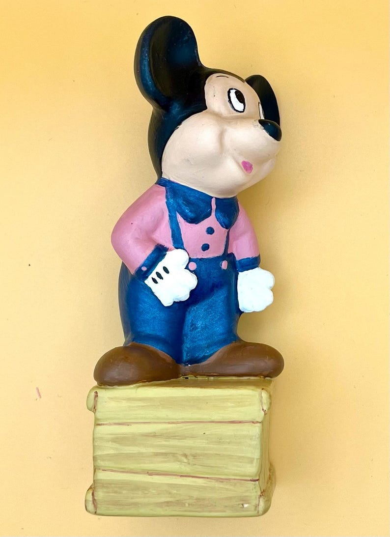 Vintage Ceramic Mickey Mouse Figurine image 2
