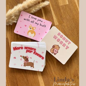 Postkarte Dackel, Corgi, Capybara girly cute