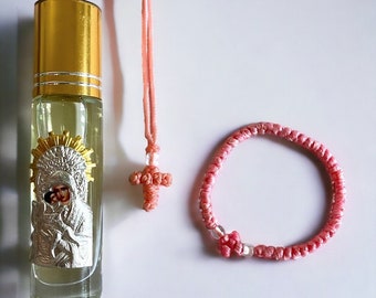 Gift for Kids packet Komboskini for kids Necklace for kids and myrrh oil