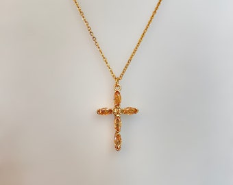 Gold Kreuz Anhänger für Frauen Religiöse Halskette Silber Halskette Geschenk für sie