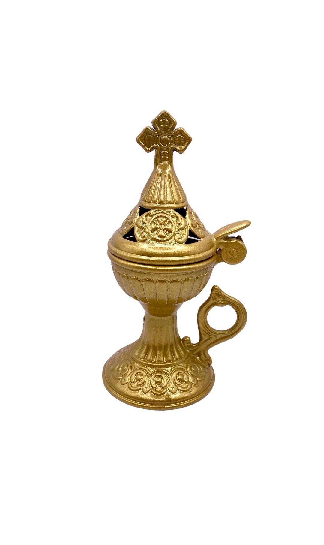 Incense Burner Handmade , Christian Censer Incense , Metallic Censer