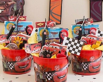 party/favor disney buckets/tubs , , spider man, captain america, plain white kids