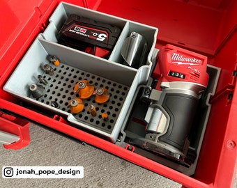 Milwaukee PACKOUT™ Drawer Insert for M18 FUEL™ Compact Router | Stackout3D | Jonah Pope