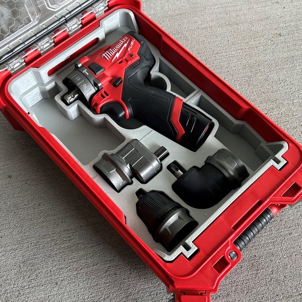 Milwaukee PACKOUT™ Compact Organizer Insert for M12 FUEL™ Multi-Head Drill Kit | Stackout3D | Jonah Pope