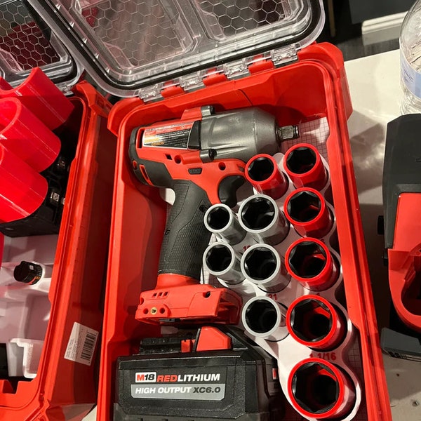 Packout Insert for M18 1/2" Mid-Torque Impact Wrench and Lug Nut Sockets (HWASH-2861)