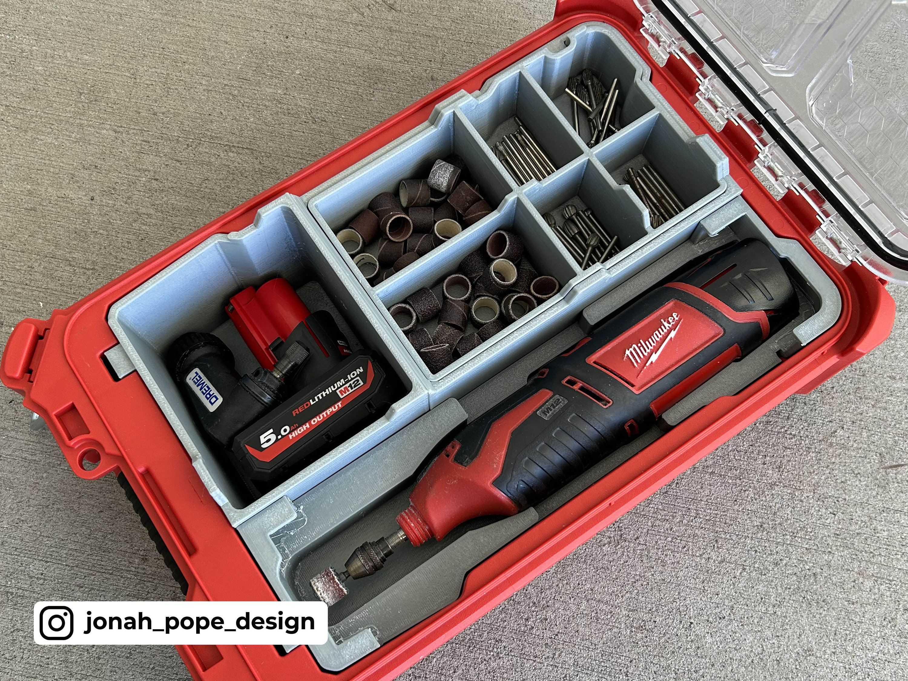 Organizing and consolidating tools. Found that this Dremel guide works with  the M12 rotary tool. Threads right on. : r/MilwaukeeTool