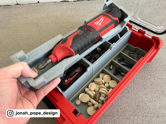 Milwaukee PACKOUT™ Compact Organizer Insert for M12™ Rotary Tool Stackout3d  Jonah Pope 