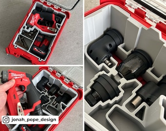 Milwaukee PACKOUT™ Compact Organizer Insert for M12 FUEL™ Install Drill/Driver v2 | Stackout3D | Jonah Pope