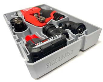 Milwaukee PACKOUT™ Drawer Insert for M12 FUEL™ Install Driver | Stackout3D |