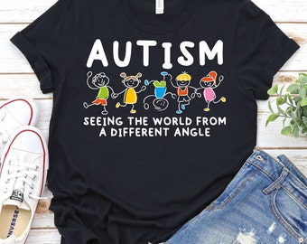 Autism Awareness Shirt,Special Education Teacher Shirt,Autism Acceptance,Gift For Autism Mom,Autism Shirt For Women,Autism Awareness Support