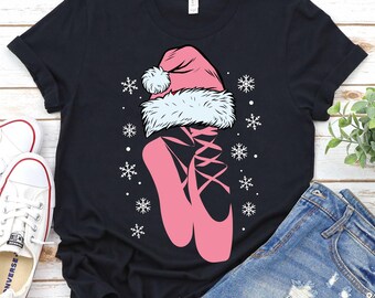 Ballerina Christmas Shirt, Funny Ballet Xmas Shirt, Ballet Dancer Gift, Christmas Ballet, Dance Lover Holiday Gift, Christmas Party Ballet