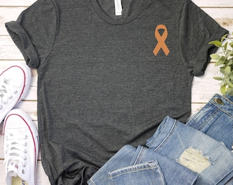 Kidney Cancer Awareness Shirt,Orange Ribbon Shirt,Kidney Cancer Support Shirt,Kidney Cancer Shirt,Kidney Cancer Warrior Shirt, Cancer Shirt