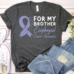 Esophageal Cancer Awareness Shirt,Periwinkle Ribbon Shirt,Gastric Cancer Shirt,Esophageal Cancer Brother,Esophageal Cancer Support Family