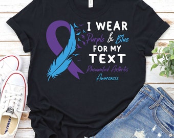 Rheumatoid Arthritis Shirt, Custom Rheumatoid Arthritis Awareness Shirt, Personalized Rheumatoid Arthritis Survivor Shirt,RA Awareness Shirt